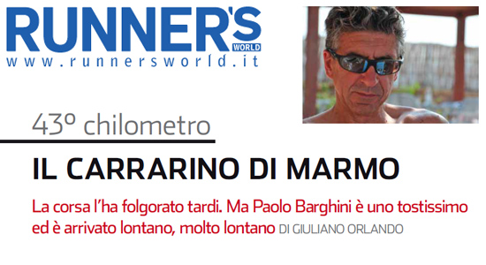 Runners's World - Luglio 2012 - Il Carrarino 
                        	di Marmo, Paolo Barghini